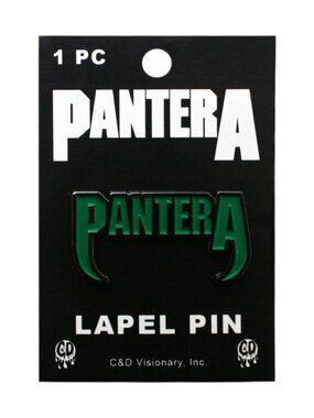 Pantera Green Logo - Enamel Pin - 90s Heavy Metal Band Merch Gift
